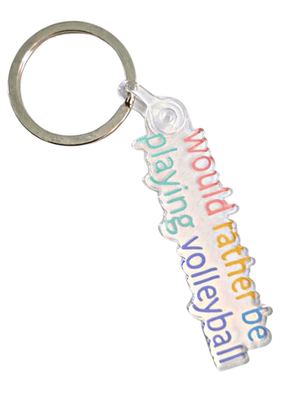 Rather Be Playing Vball Keychain - VidaVibe